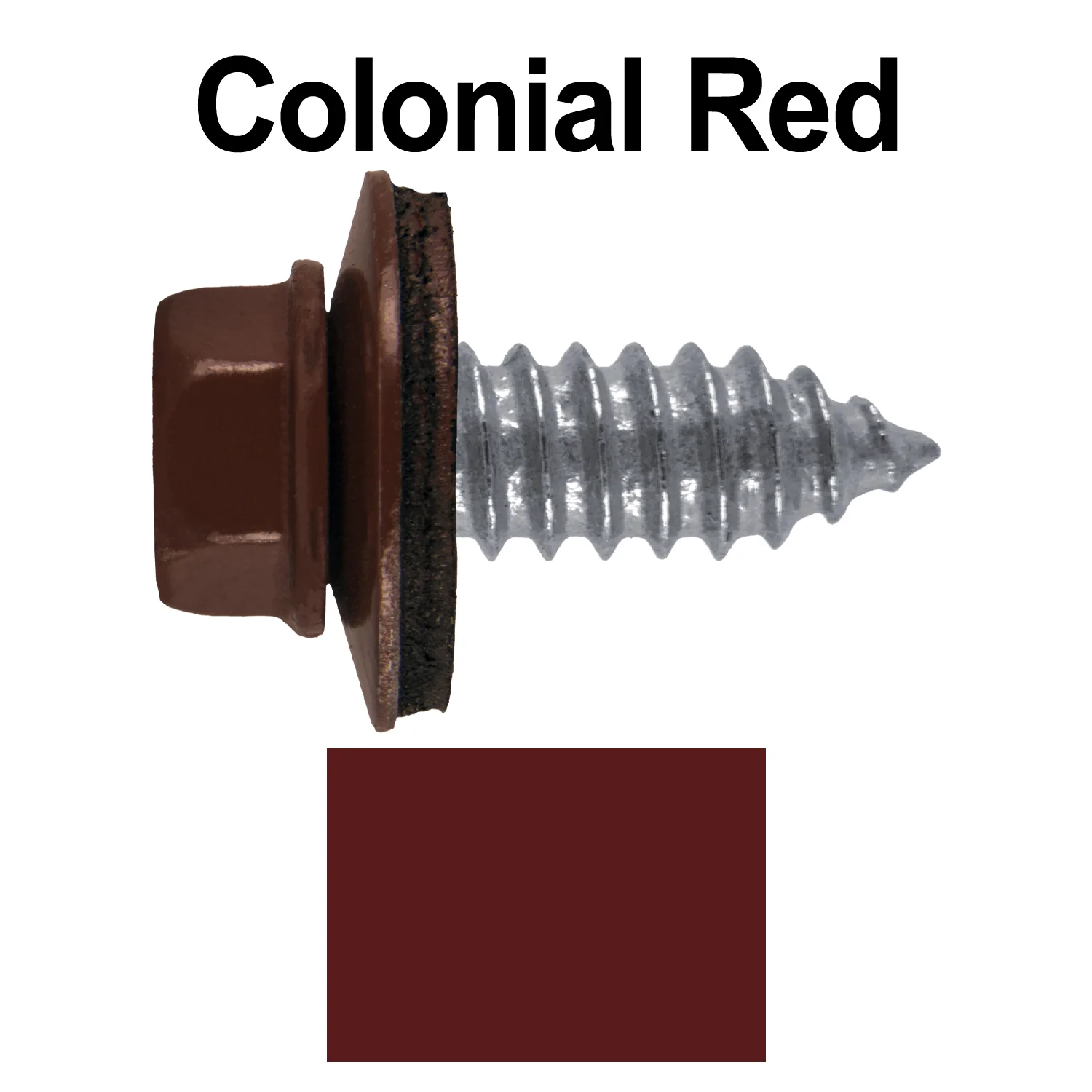 17 x 3/4" Metal Roofing Screws - Metal Panel to Metal Purlins and Recovery Screws - Hex Washer Head - EPDM washer. - Image 63