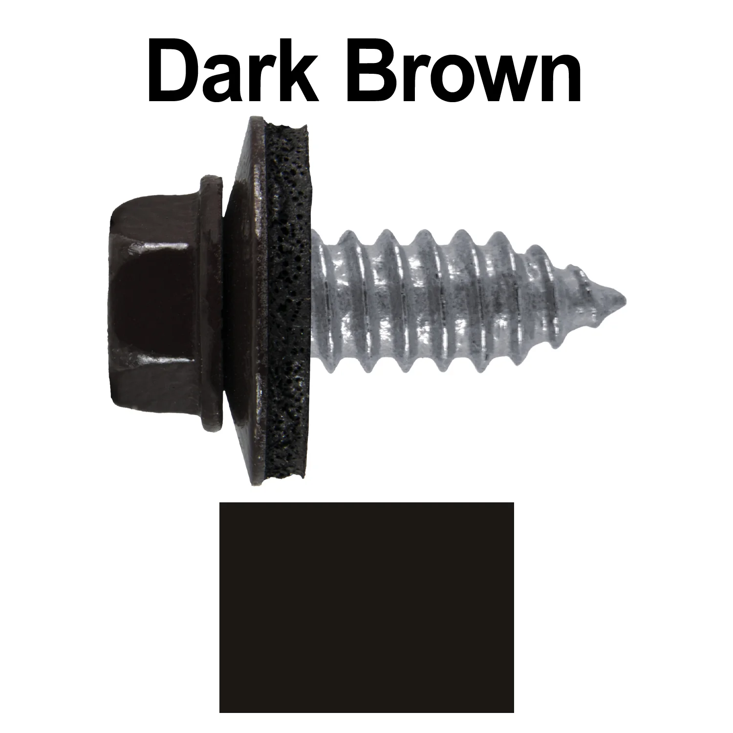 17 x 3/4" Metal Roofing Screws - Metal Panel to Metal Purlins and Recovery Screws - Hex Washer Head - EPDM washer. - Image 72