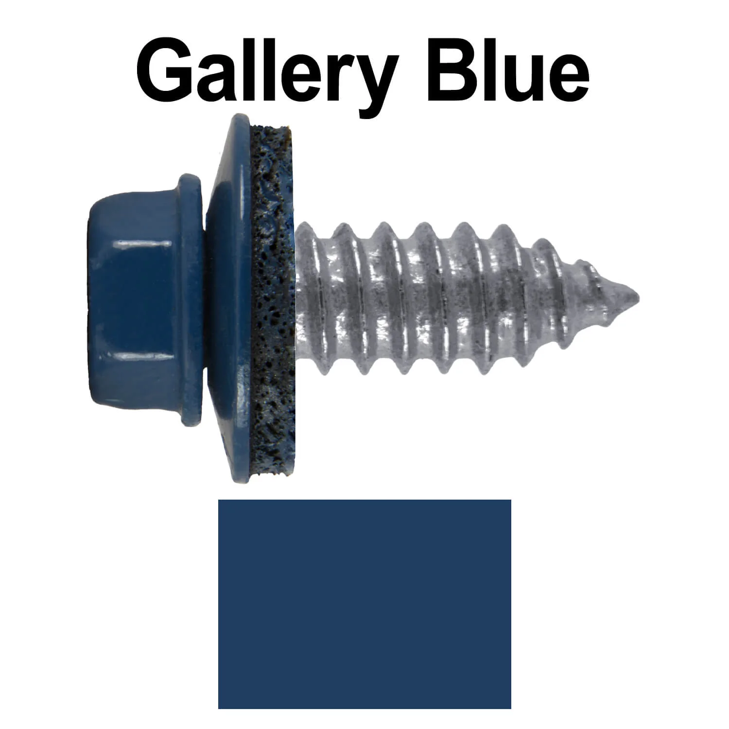 17 x 3/4" Metal Roofing Screws - Metal Panel to Metal Purlins and Recovery Screws - Hex Washer Head - EPDM washer. - Image 81
