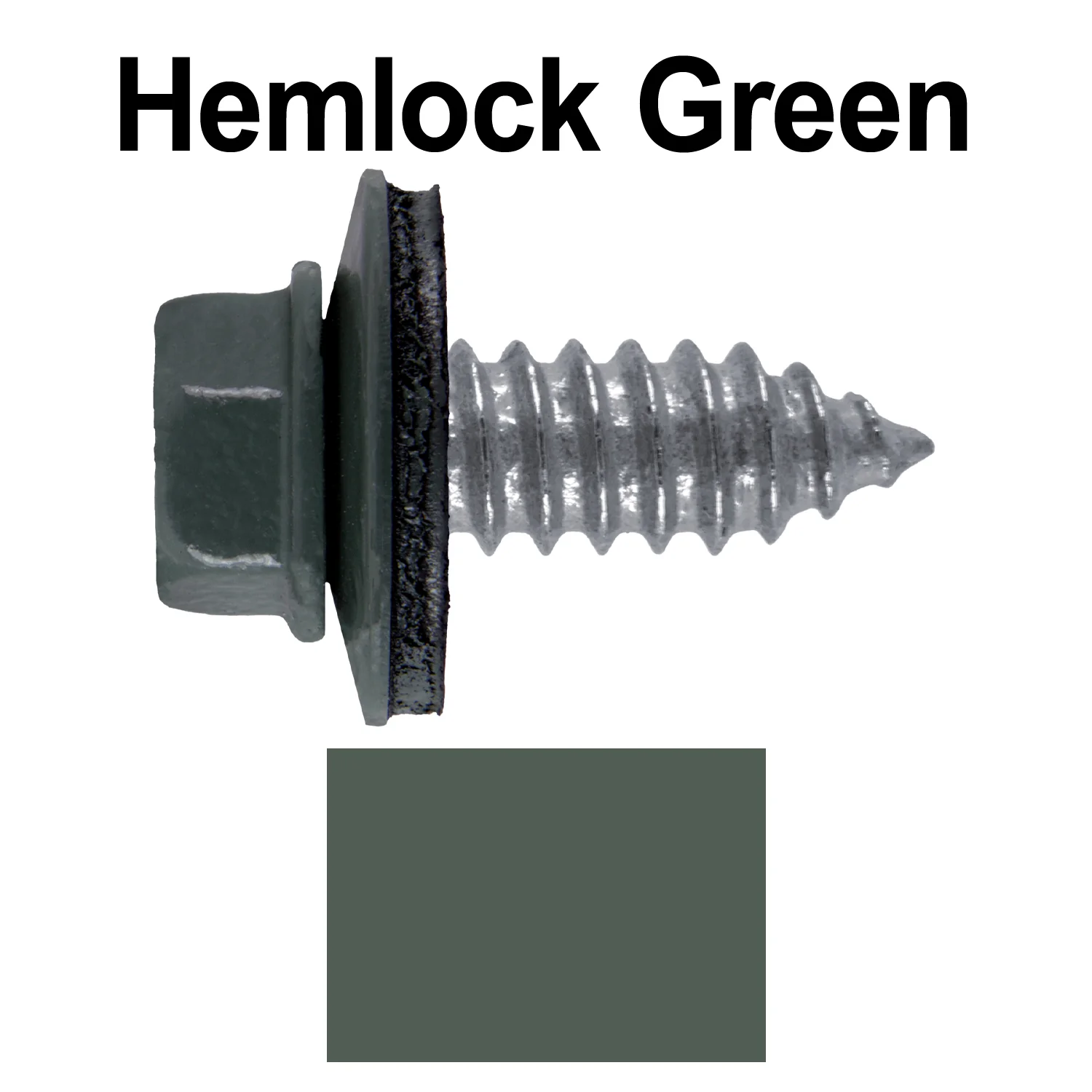 17 x 3/4" Metal Roofing Screws - Metal Panel to Metal Purlins and Recovery Screws - Hex Washer Head - EPDM washer. - Image 85