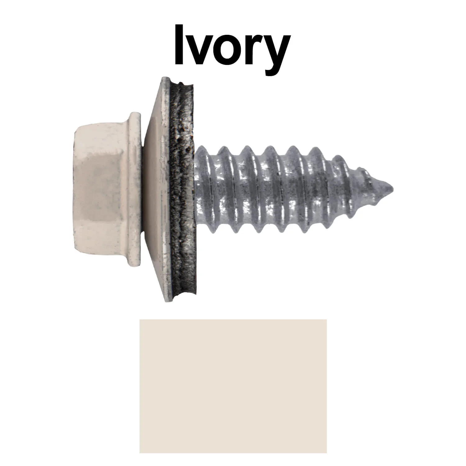 17 x 3/4" Metal Roofing Screws - Metal Panel to Metal Purlins and Recovery Screws - Hex Washer Head - EPDM washer. - Image 88