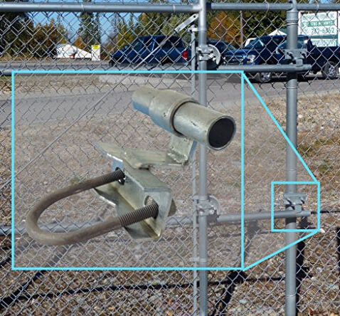 6" CHAIN LINK ROLLING GATE HARDWARE KIT: (Chain Link Fence Gate Parts) (6" Rut Runner, 2 Track Wheels, 6 Track Brackets, 1 Rolo Latch) - Image 3