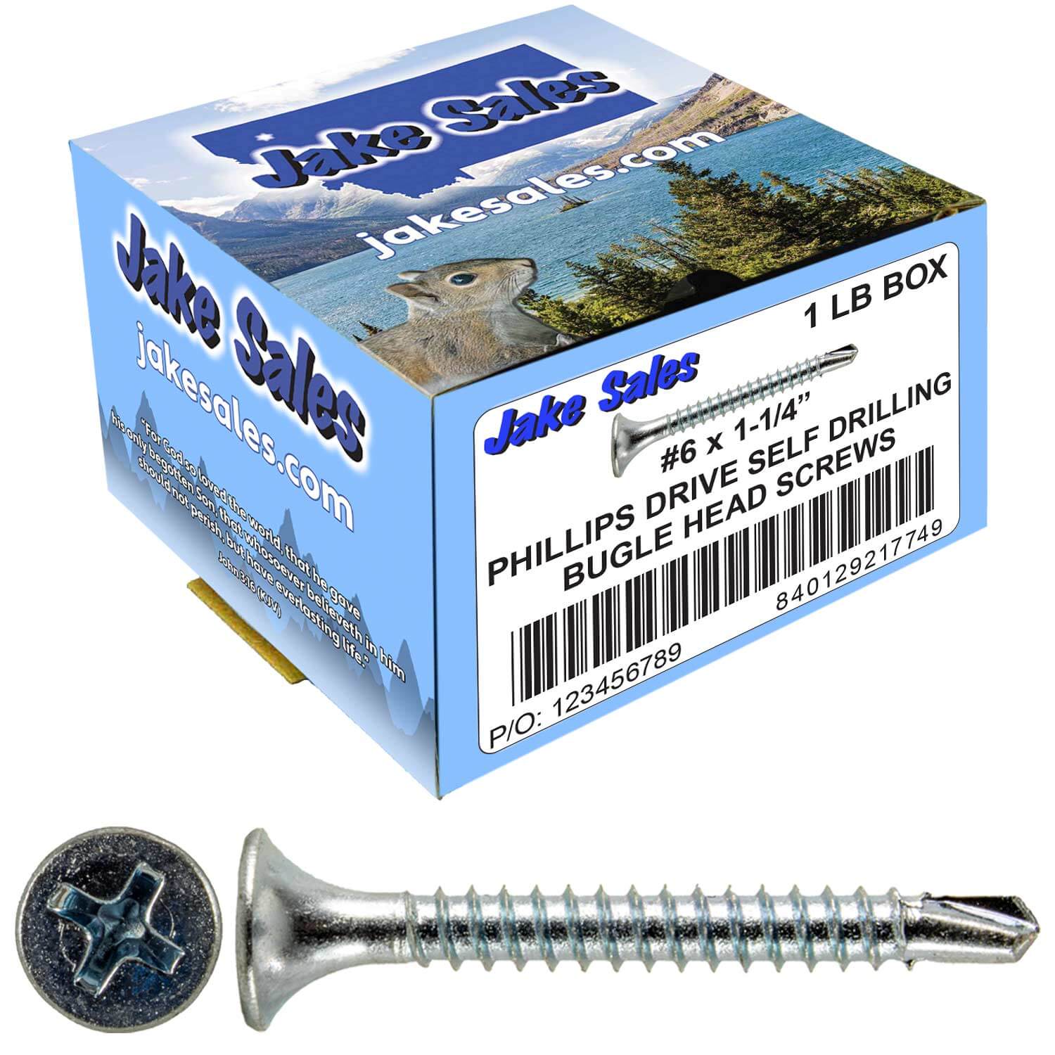 6 x 1-1/4" Bugle Head - Drywall To Metal - Phillips Head With Self Drilling #2 Drill Point tip - Zinc Coated for Corrosion Resistance. For Interior Usage. - Image 8