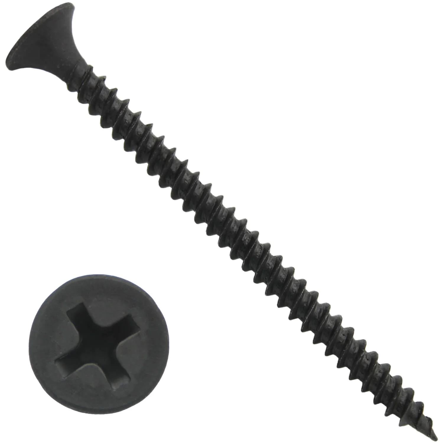 #6x2" Gray Phosphate Fine Thread Drywall Screws - For Metal Studs (Clearance) - Image 4