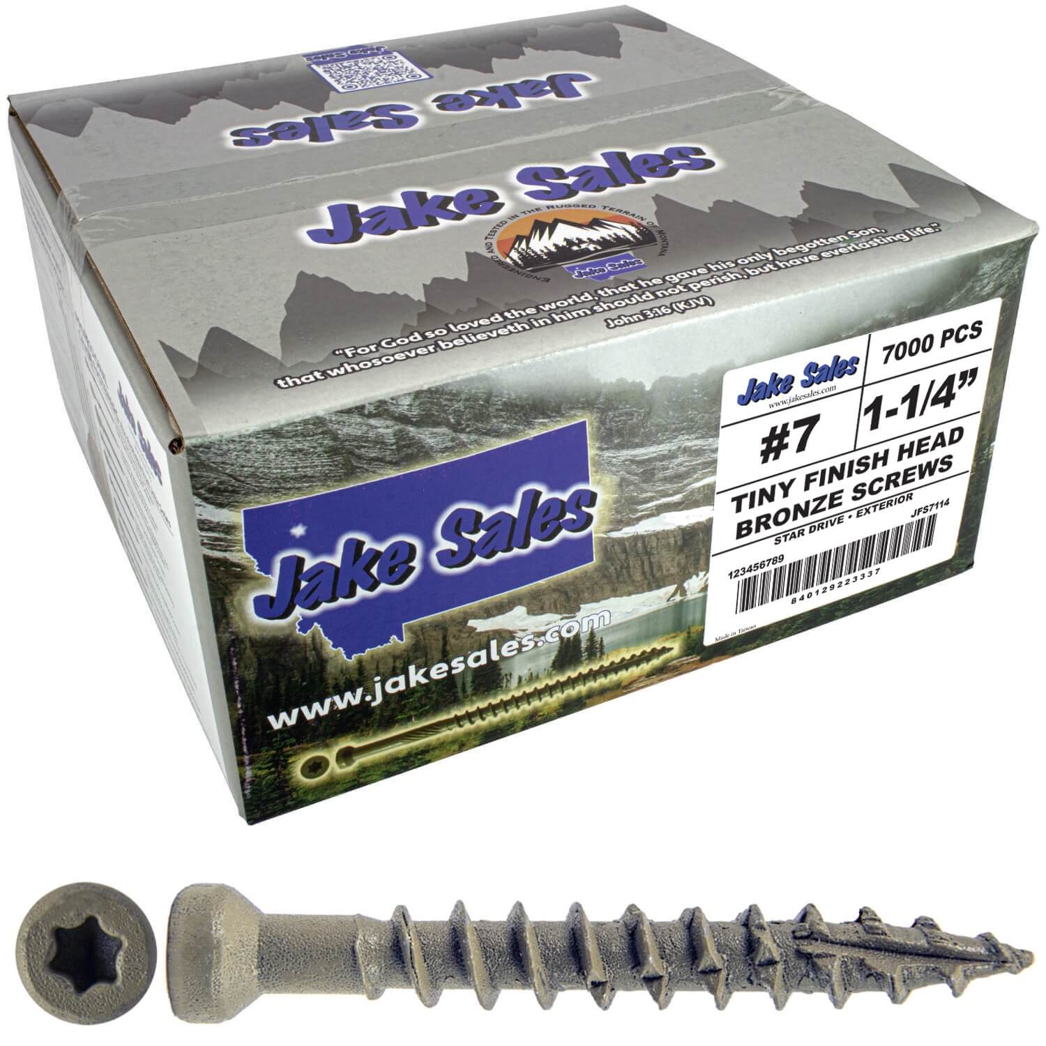 Bronze Coated Multipurpose Wood Screw - Torx/Star Drive - Tiny Finish Head - Exterior Coated - ACQ Compatible - 1-1/4" to 3" - Image 22