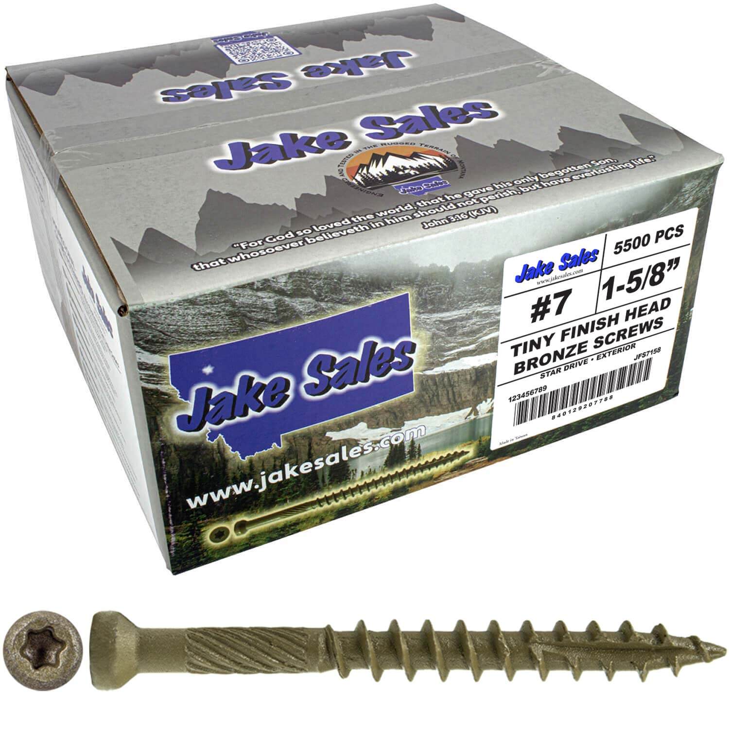 Bronze Coated Multipurpose Wood Screw - Torx/Star Drive - Tiny Finish Head - Exterior Coated - ACQ Compatible - 1-1/4" to 3" - Image 25