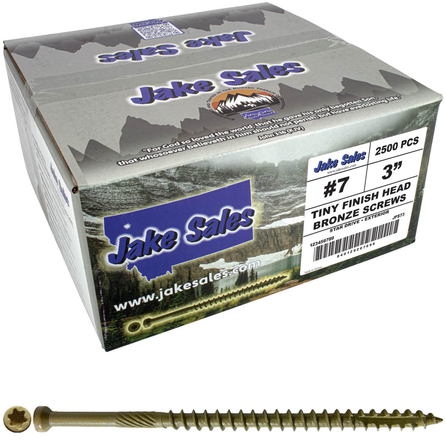 Bronze Coated Multipurpose Wood Screw - Torx/Star Drive - Tiny Finish Head - Exterior Coated - ACQ Compatible - 1-1/4" to 3" - Image 31