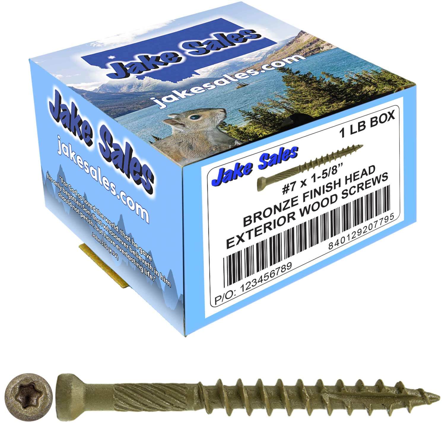 Bronze Coated Multipurpose Wood Screw - Torx/Star Drive - Tiny Finish Head - Exterior Coated - ACQ Compatible - 1-1/4" to 3" - Image 47