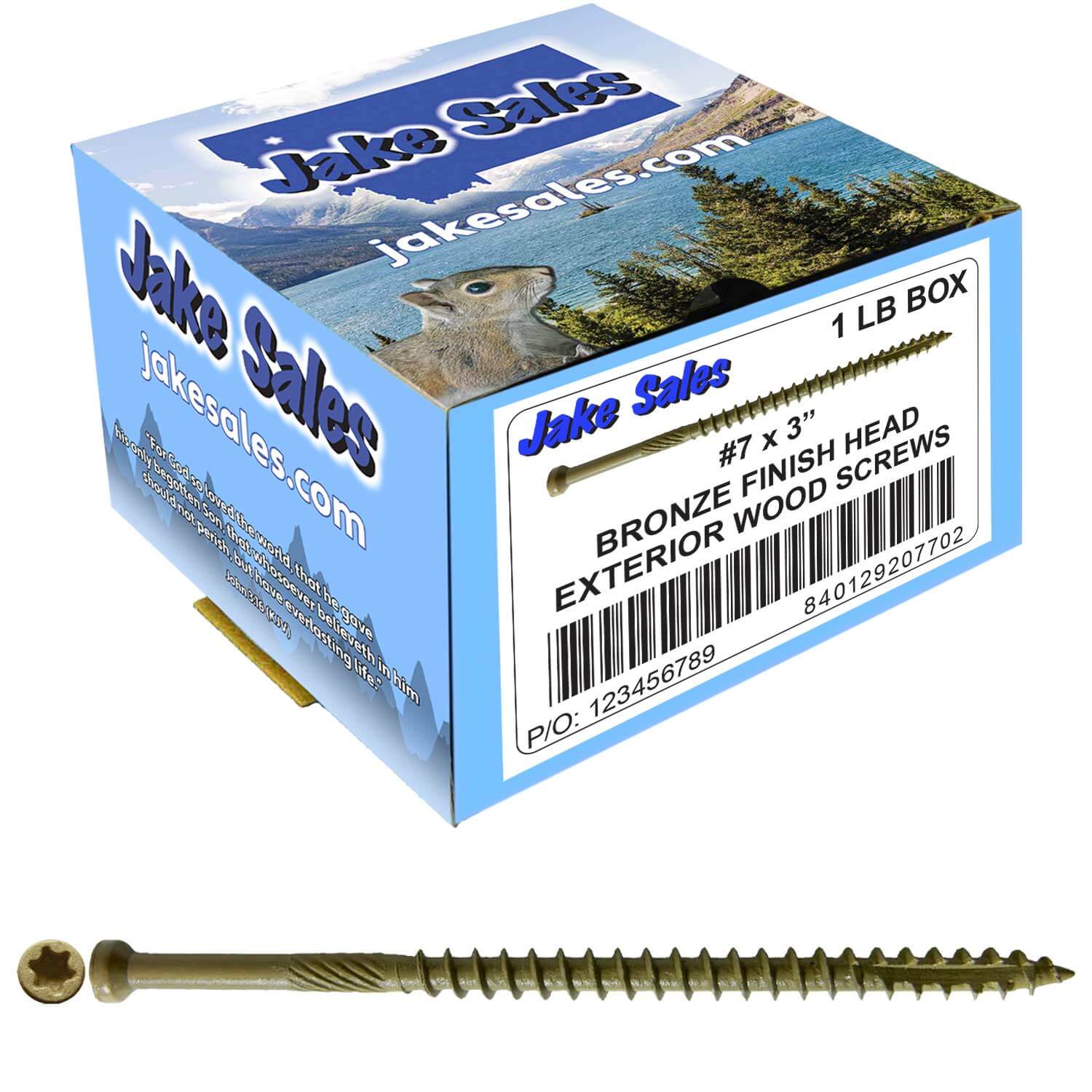 Bronze Coated Multipurpose Wood Screw - Torx/Star Drive - Tiny Finish Head - Exterior Coated - ACQ Compatible - 1-1/4" to 3" - Image 76