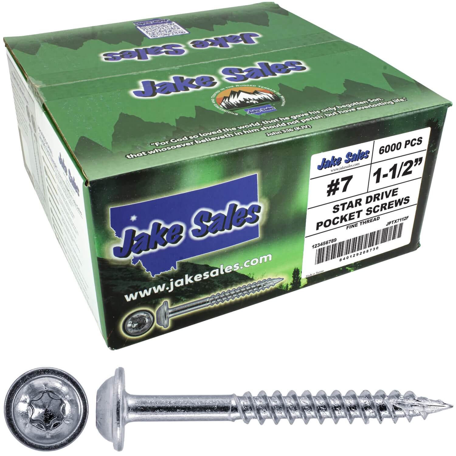#7 Pocket Hole Torx/Star Head Screws FINE Thread - - Torx/Star Drive Pocket Hole Screws for Cabinetry & Furniture - T-20 Torx Screw Head - Image 29