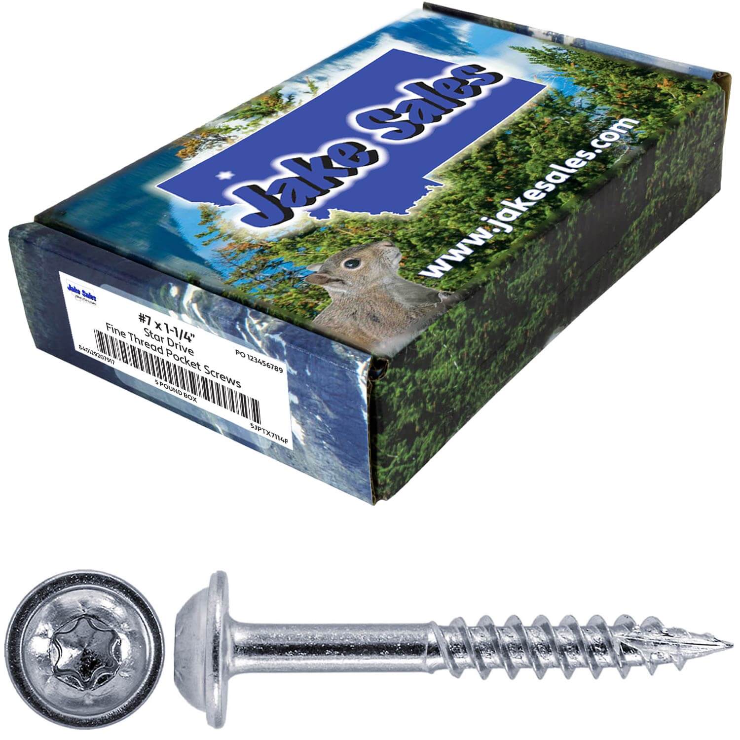 #7 Pocket Hole Torx/Star Head Screws FINE Thread - - Torx/Star Drive Pocket Hole Screws for Cabinetry & Furniture - T-20 Torx Screw Head - Image 35