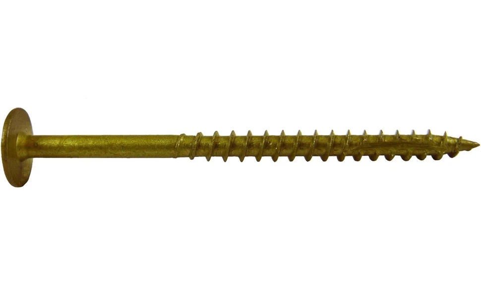 7 x 2" Bronze Star Multipurpose Exterior Coated Modified Truss Head Cabinet Wood Screw, Torx Drive (OVERSTOCK) - Image 18