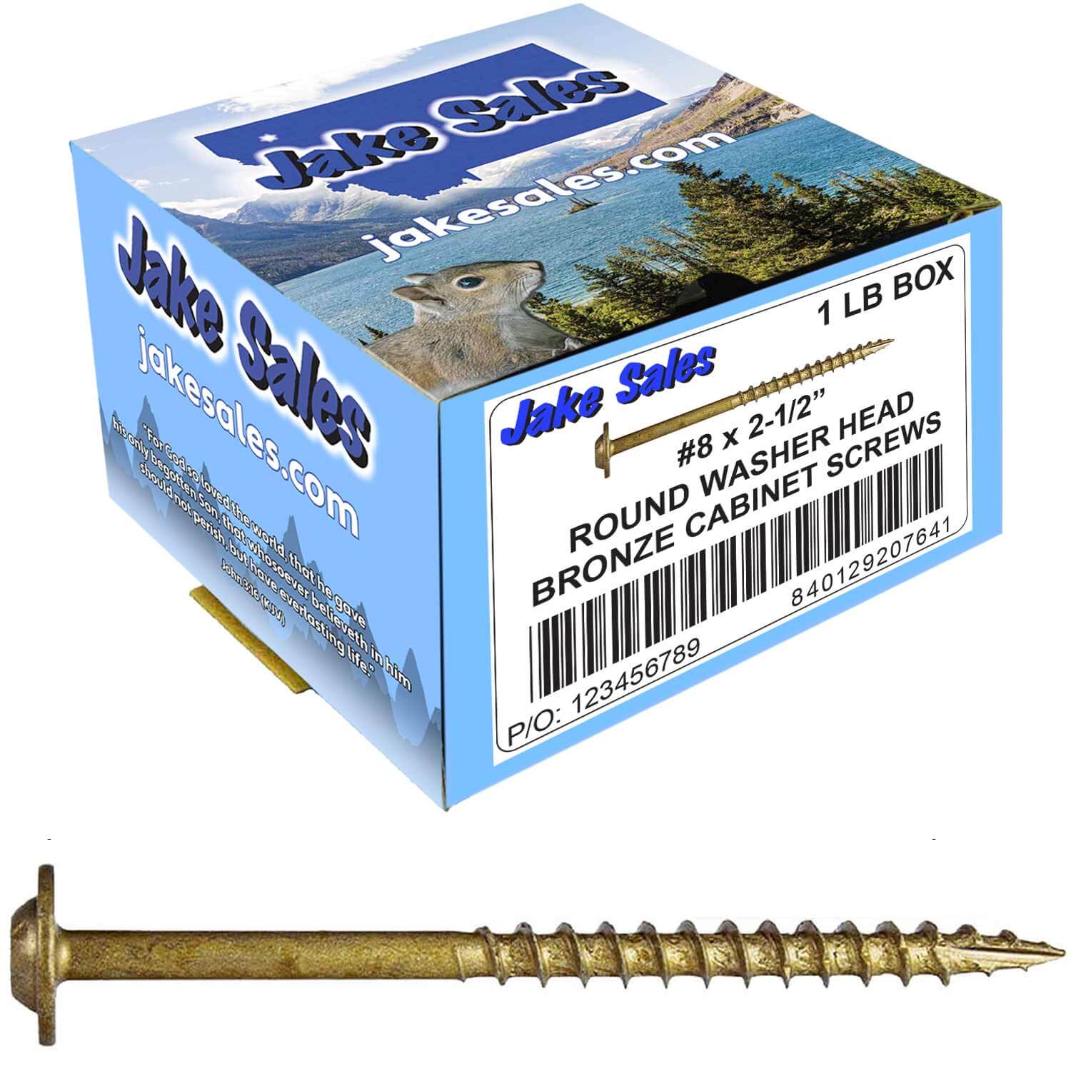 #8 Bronze Star Exterior Coated Modified Truss Head Cabinet Wood Screw Torx/Star Drive Head - Multipurpose Exterior Coated Torx/Star Drive Wood Screws - Image 11