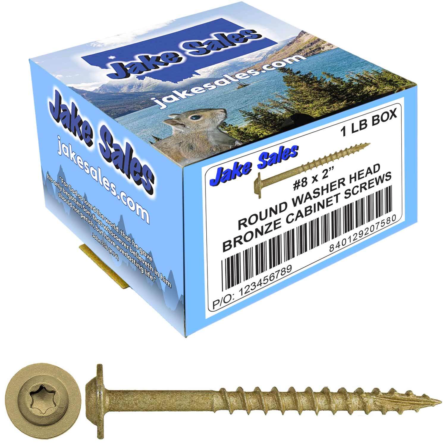 #8 Bronze Star Exterior Coated Modified Truss Head Cabinet Wood Screw Torx/Star Drive Head - Multipurpose Exterior Coated Torx/Star Drive Wood Screws - Image 21
