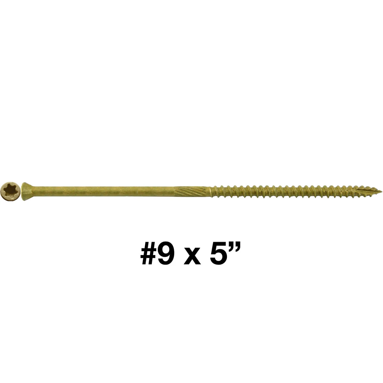 #9 Bronze Star Trim Head Wood Screw Torx/Star Drive Head - Multipurpose Exterior Coated Torx/Star Drive Wood Screws - Image 114