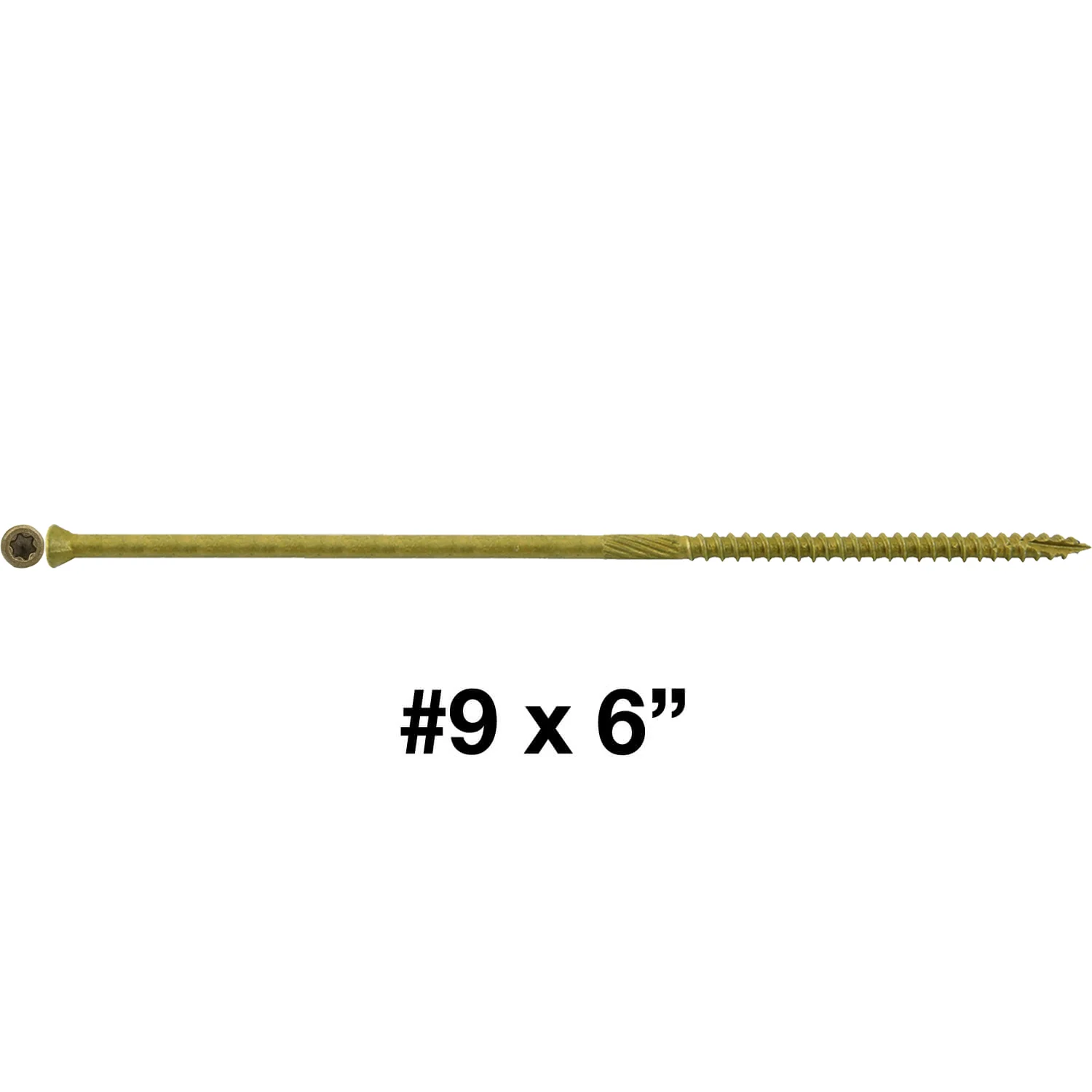 #9 Bronze Star Trim Head Wood Screw Torx/Star Drive Head - Multipurpose Exterior Coated Torx/Star Drive Wood Screws - Image 118