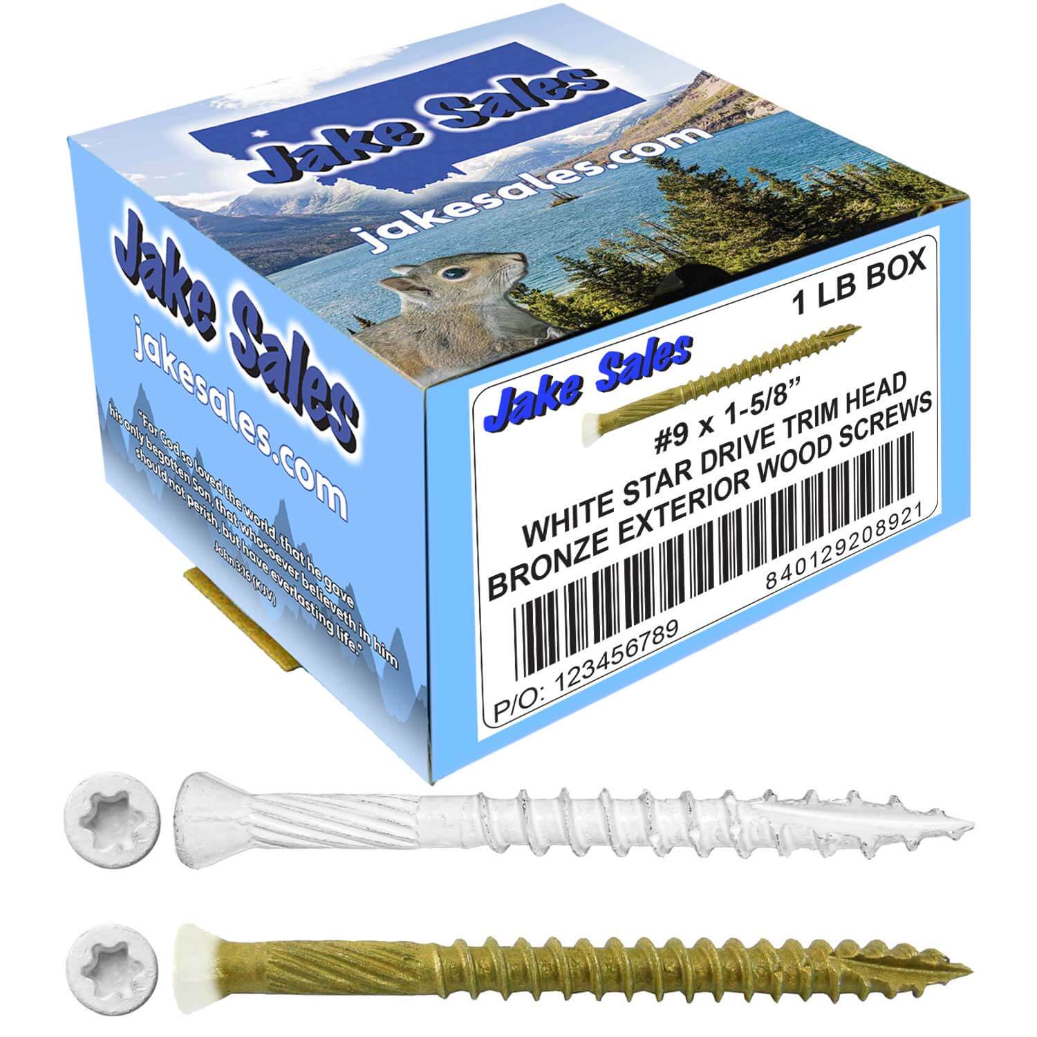 #9 Bronze Star WHITE TRIM HEAD Wood Screw Torx/Star Drive Head- Multipurpose Exterior Coated Torx/Star Drive Wood Screws - Image 20