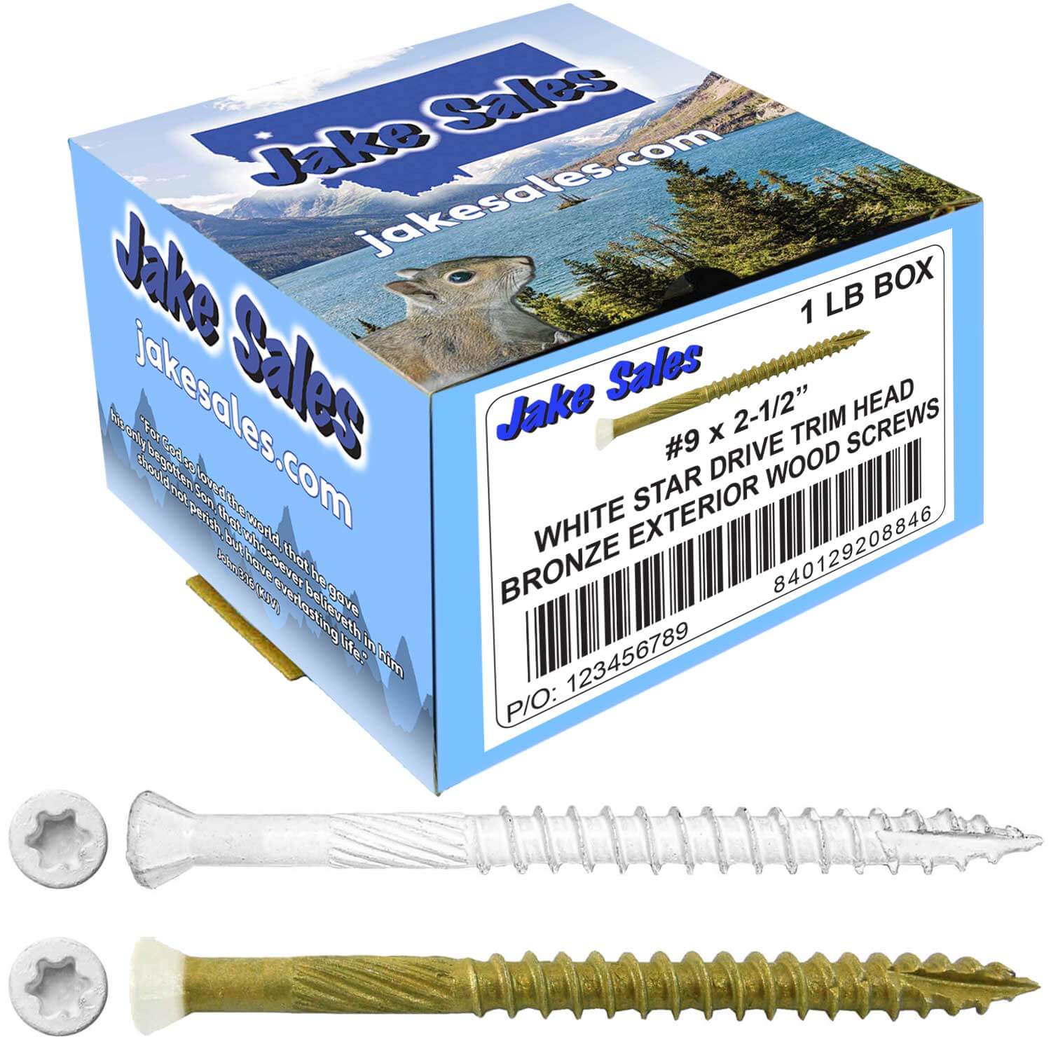 #9 Bronze Star WHITE TRIM HEAD Wood Screw Torx/Star Drive Head- Multipurpose Exterior Coated Torx/Star Drive Wood Screws - Image 32