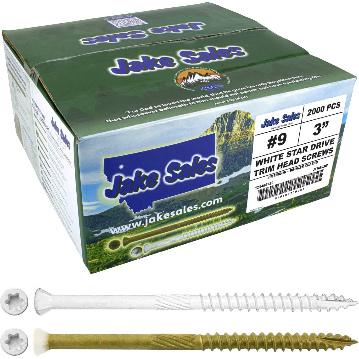 #9 Bronze Star WHITE TRIM HEAD Wood Screw Torx/Star Drive Head- Multipurpose Exterior Coated Torx/Star Drive Wood Screws - Image 33