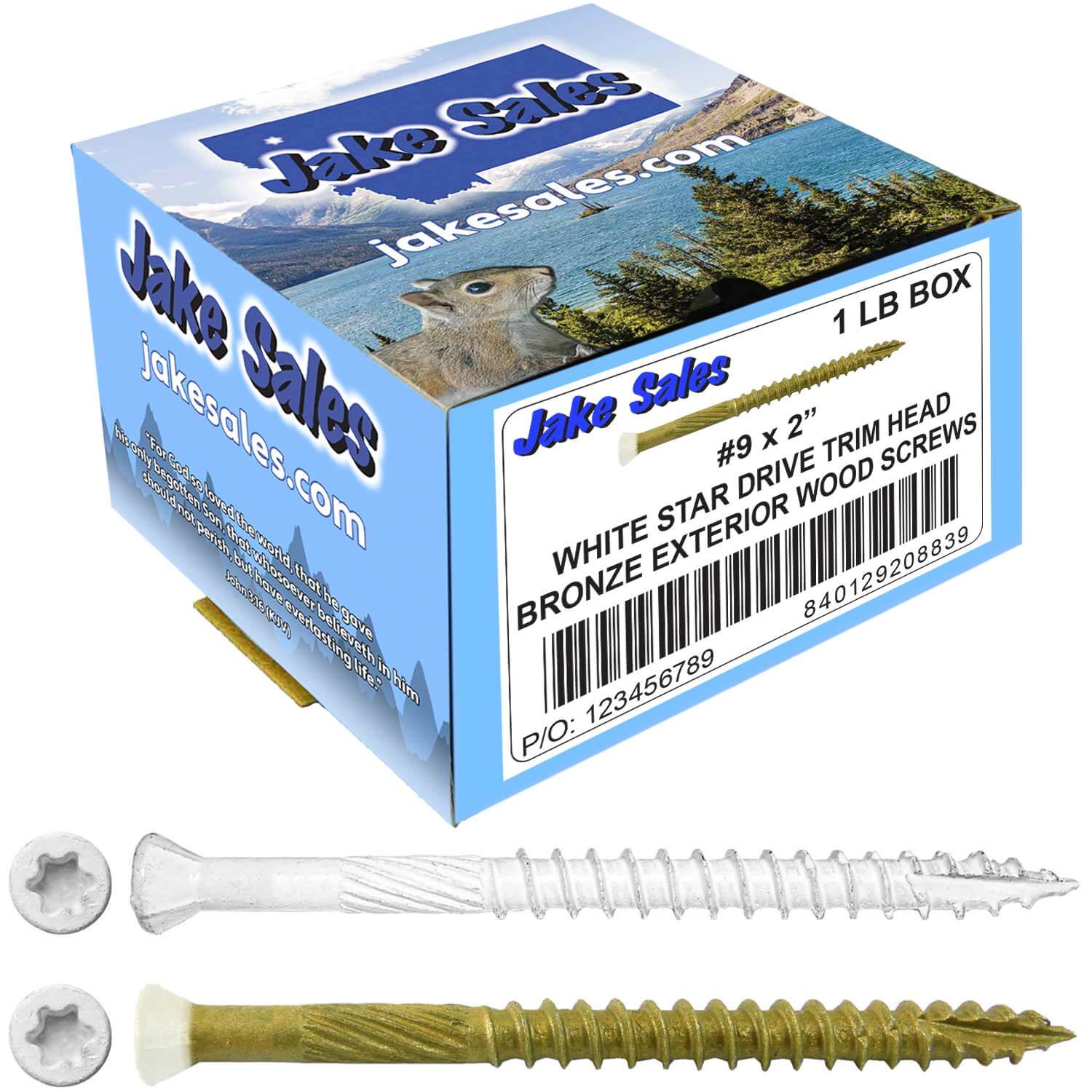 #9 Bronze Star WHITE TRIM HEAD Wood Screw Torx/Star Drive Head- Multipurpose Exterior Coated Torx/Star Drive Wood Screws - Image 61