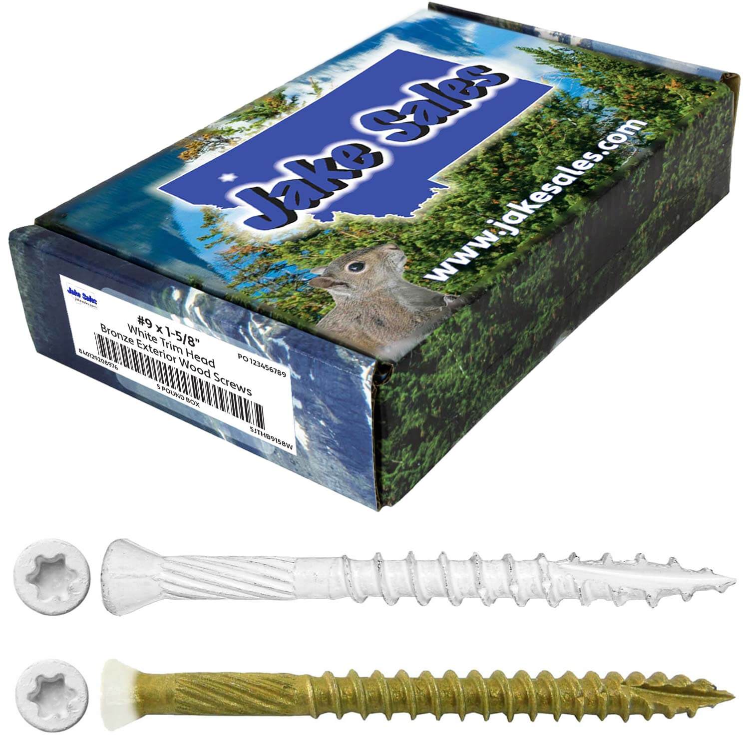 #9 Bronze Star WHITE TRIM HEAD Wood Screw Torx/Star Drive Head- Multipurpose Exterior Coated Torx/Star Drive Wood Screws - Image 7