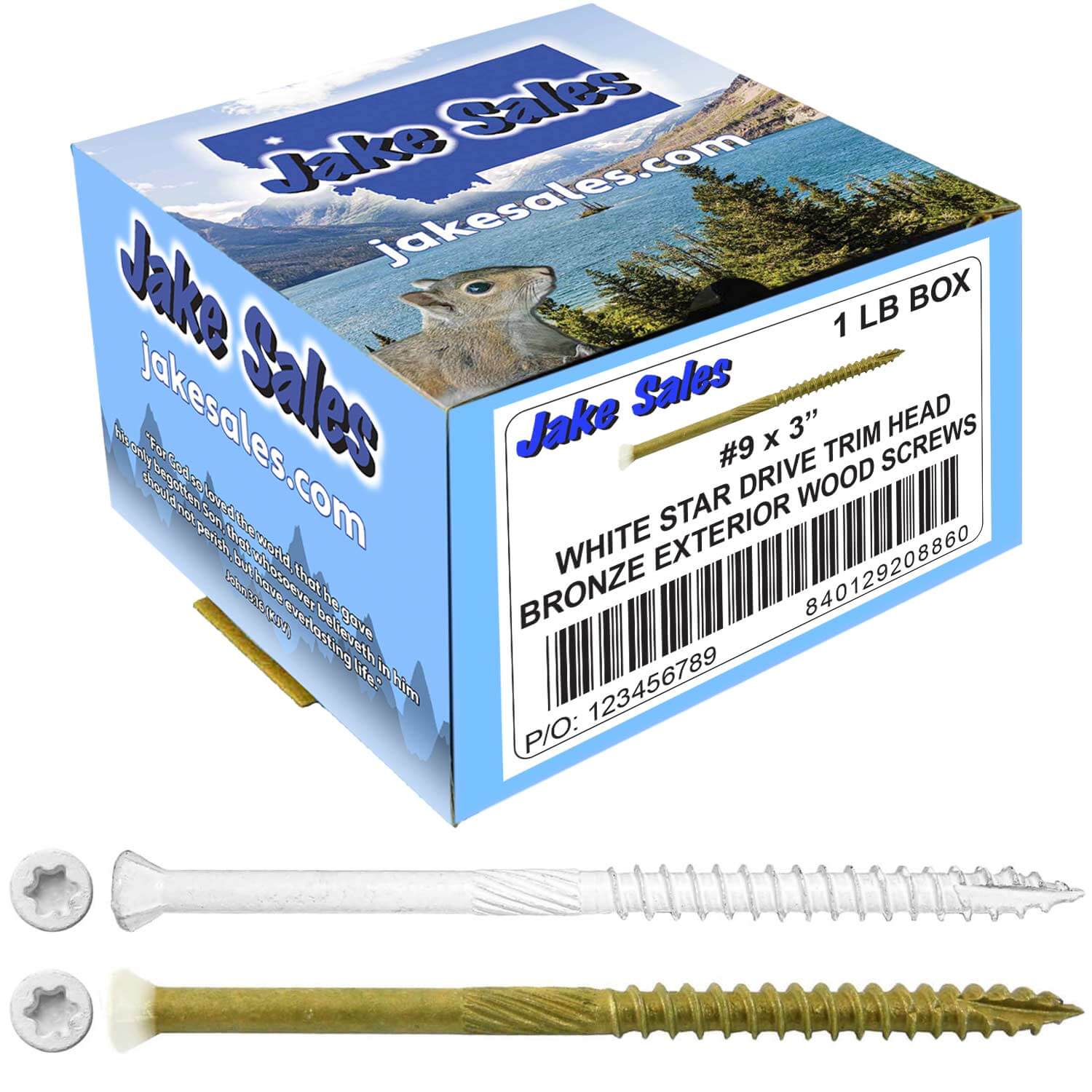 #9 Bronze Star WHITE TRIM HEAD Wood Screw Torx/Star Drive Head- Multipurpose Exterior Coated Torx/Star Drive Wood Screws - Image 73