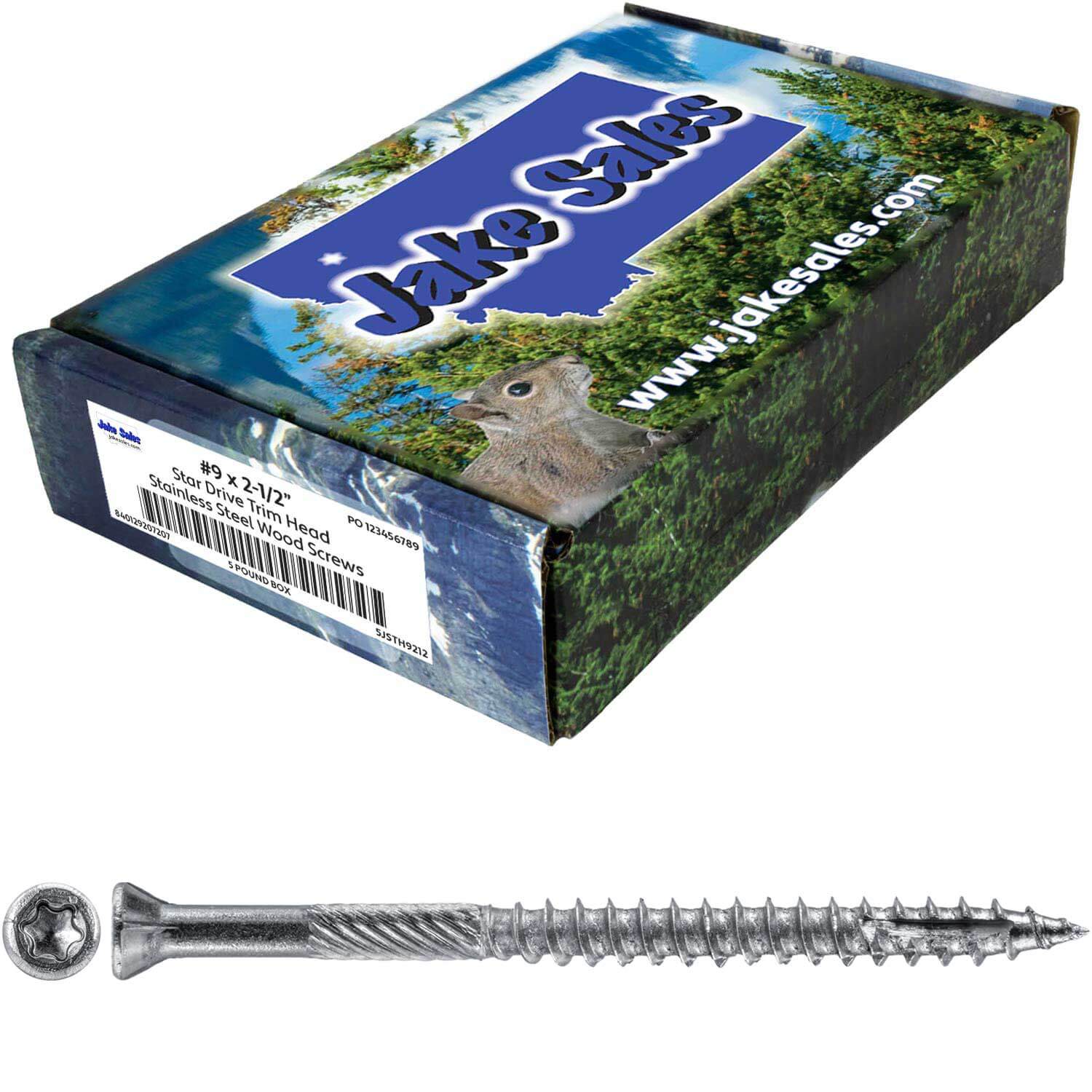 #9 Silver Star Stainless Steel TRIM HEAD Screw Torx/Star Head  - Stainless Steel TRIM HEAD Wood Screws - Image 10