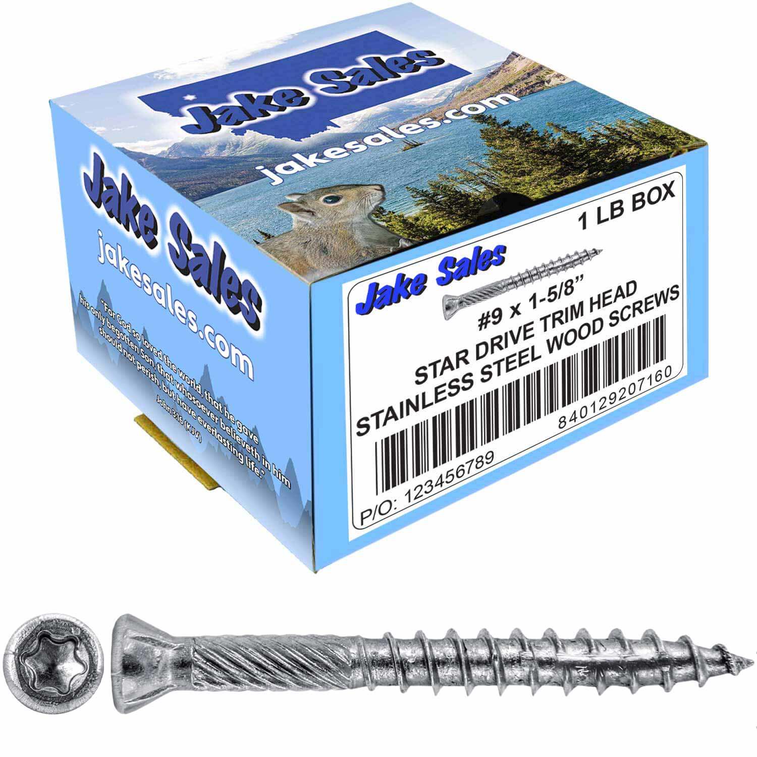 #9 Silver Star Stainless Steel TRIM HEAD Screw Torx/Star Head  - Stainless Steel TRIM HEAD Wood Screws - Image 26