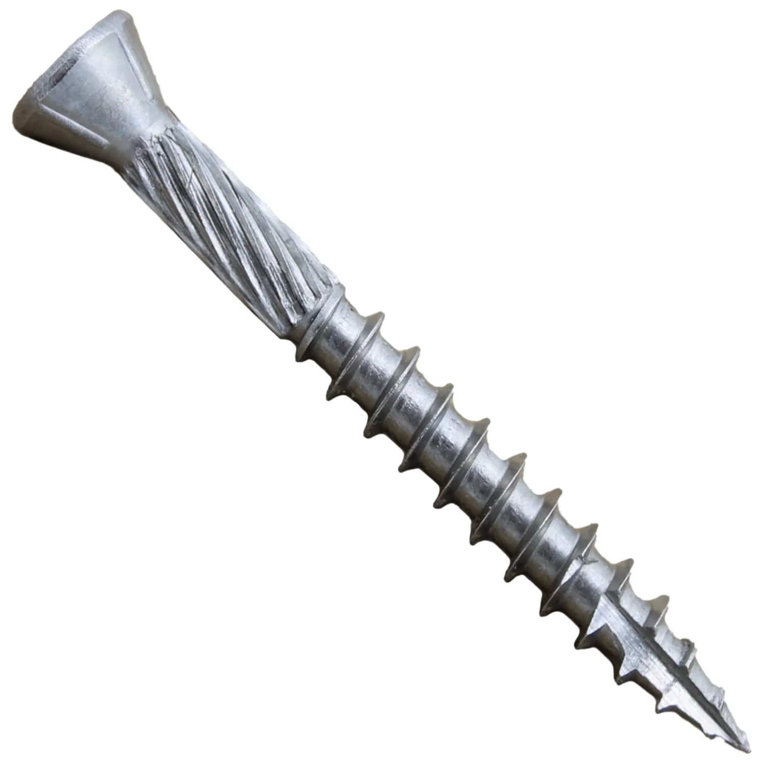 #9 x 1-5/8" Silver Star Stainless Steel TRIM HEAD Screw Torx/Star Head-Stainless Steel TRIM HEAD Wood Screws 300 Series Stainless Steel Torx/Star Drive Screws - (OVERSTOCK) - Image 6