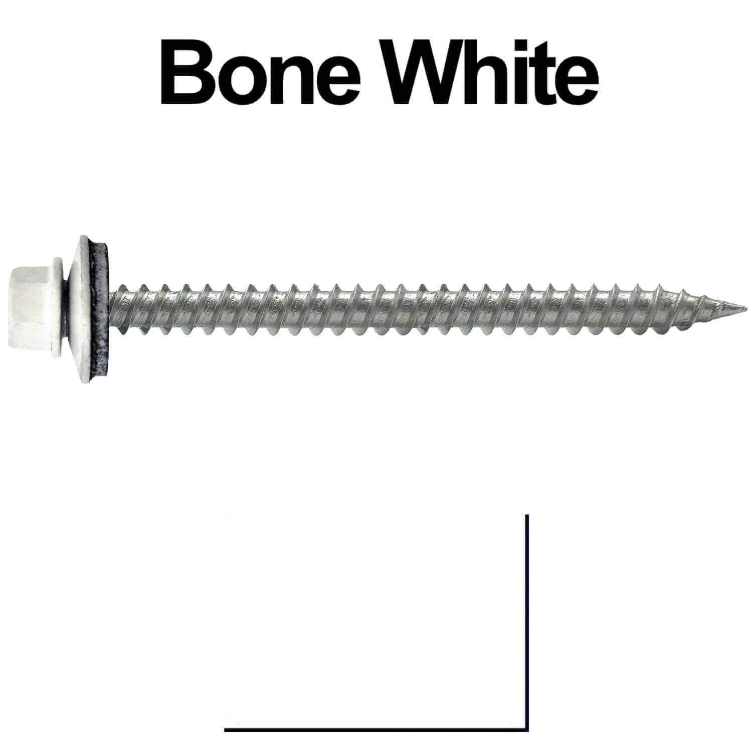 9 x 2-1/2" - Stainless Steel Metal Roofing Screws - Hex Washer Head -  Self starting metal to wood siding screws. EPDM washer. Colored head. - Image 10