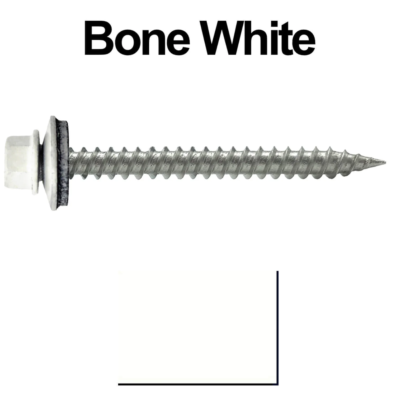 #9 x 2" Stainless Steel Metal Roofing Screws - Hex Washer Head - Self-Piercing (SP) tip metal to wood. EPDM washer. Colored head. - Image 54
