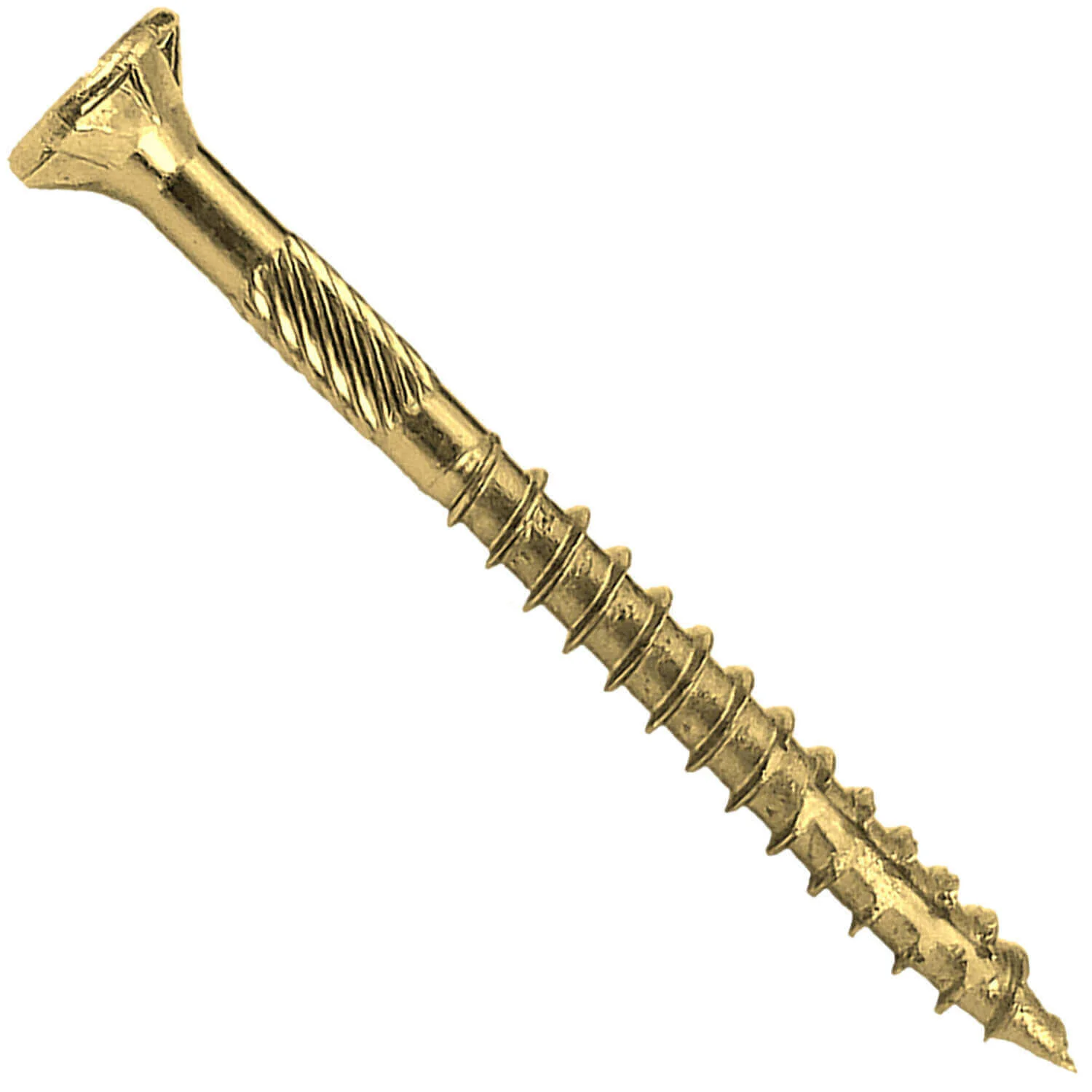 #9 Gold Star/Torx Drive Zinc Coated T-25 Flat Head Wood Screws - Image 3