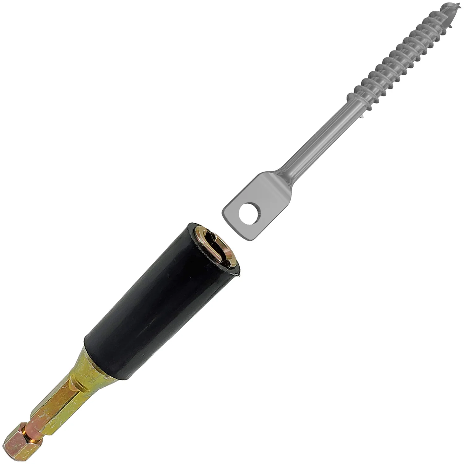 Acoustical Lag Driver Bit - 2-1/2" Long with 1/4" Quick Drive Shank - Image 6