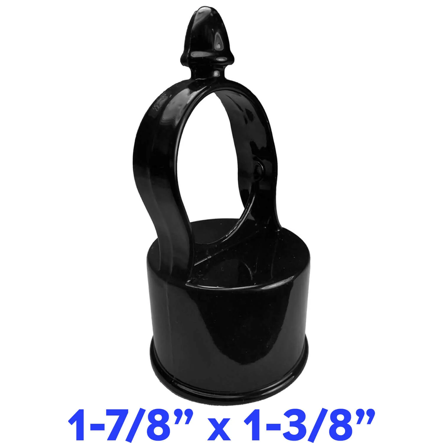 Black Aluminum Chain Link Fence Eye Tops - Image 12