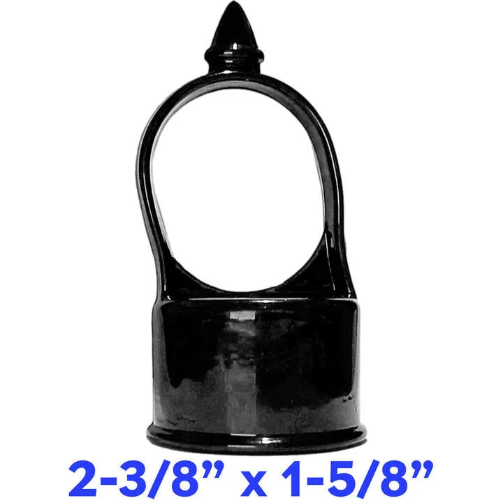 Black Aluminum Chain Link Fence Eye Tops - Image 9