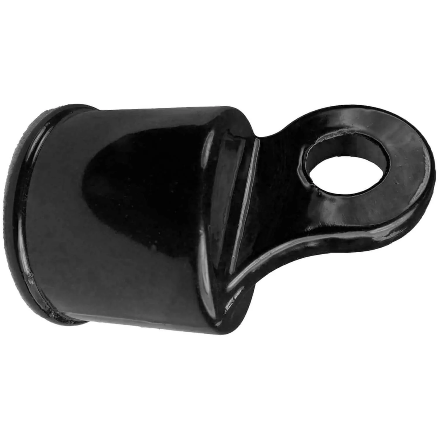 Black Aluminum Chain Link Fence Rail Ends - Image 8