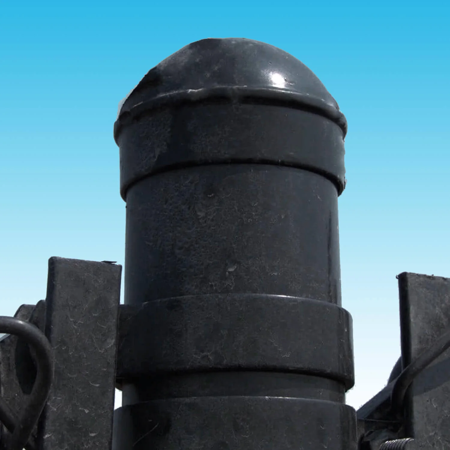 Black Chain Link Fence Post Caps - Image 3