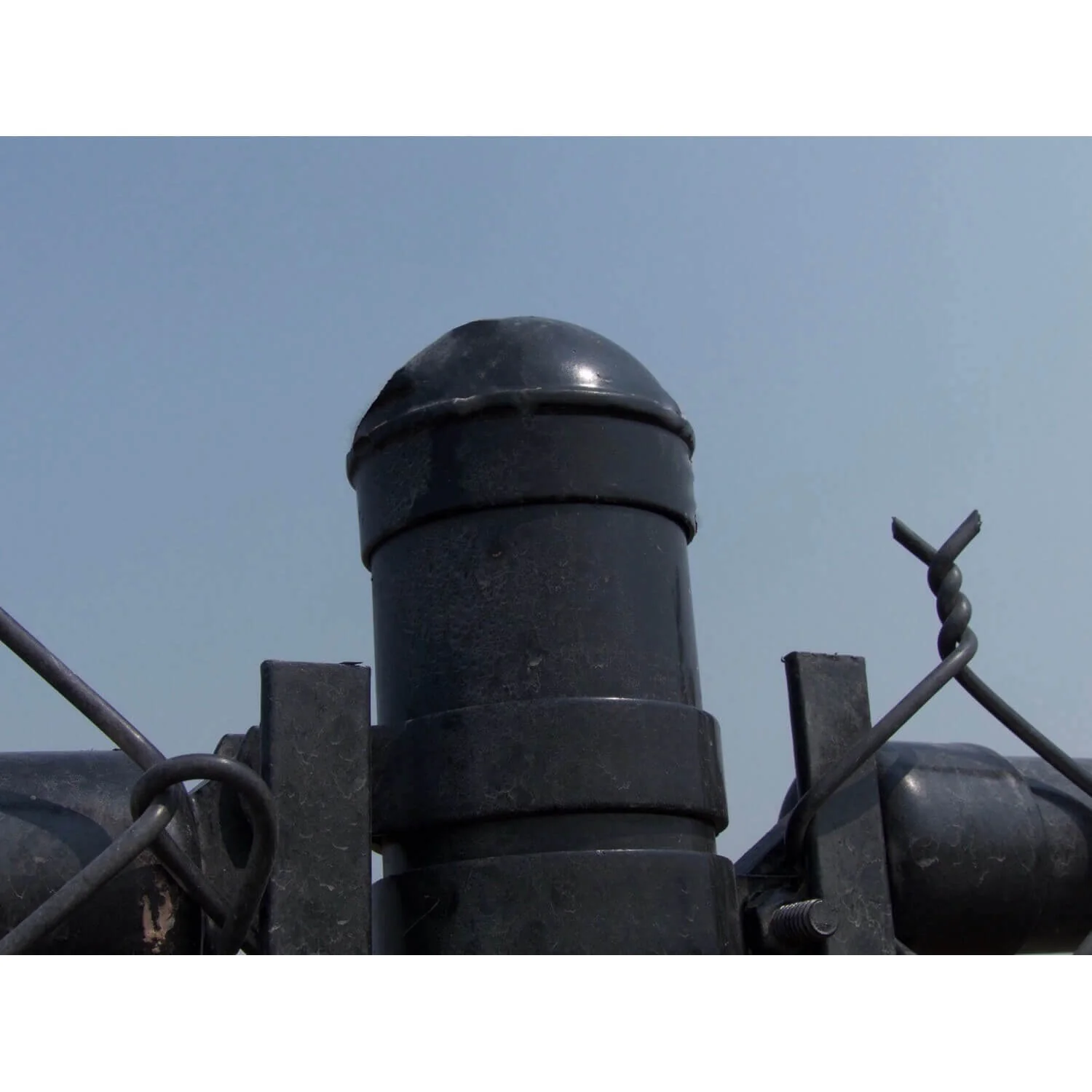 Black Chain Link Fence Post Caps - Image 5