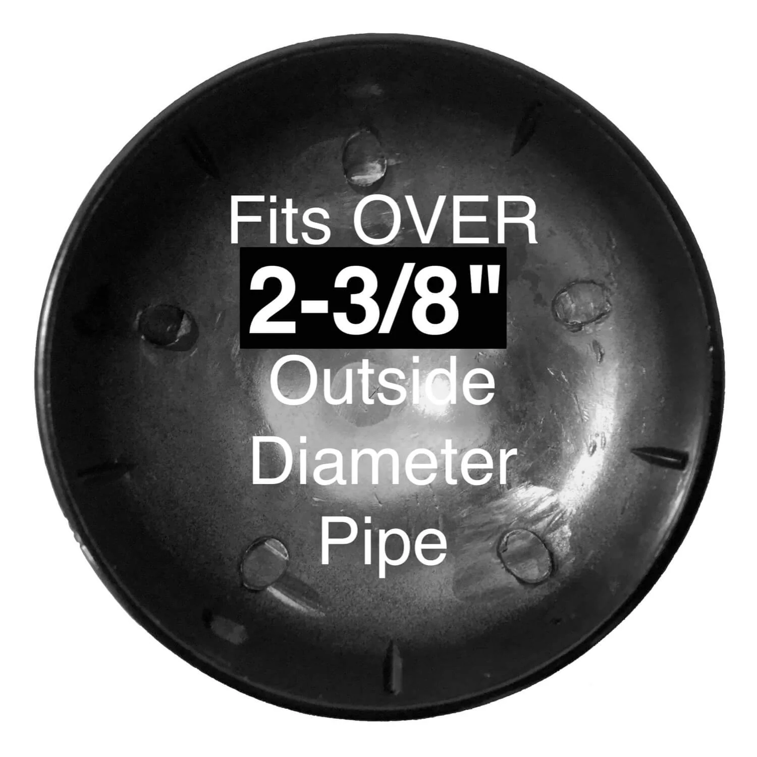 Black Chain Link Fence Post Caps - Image 8