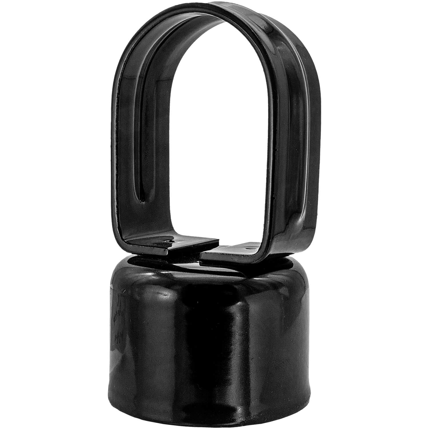 Black Chain Link Fence Loop Cap, Powder Coated Steel - Image 14