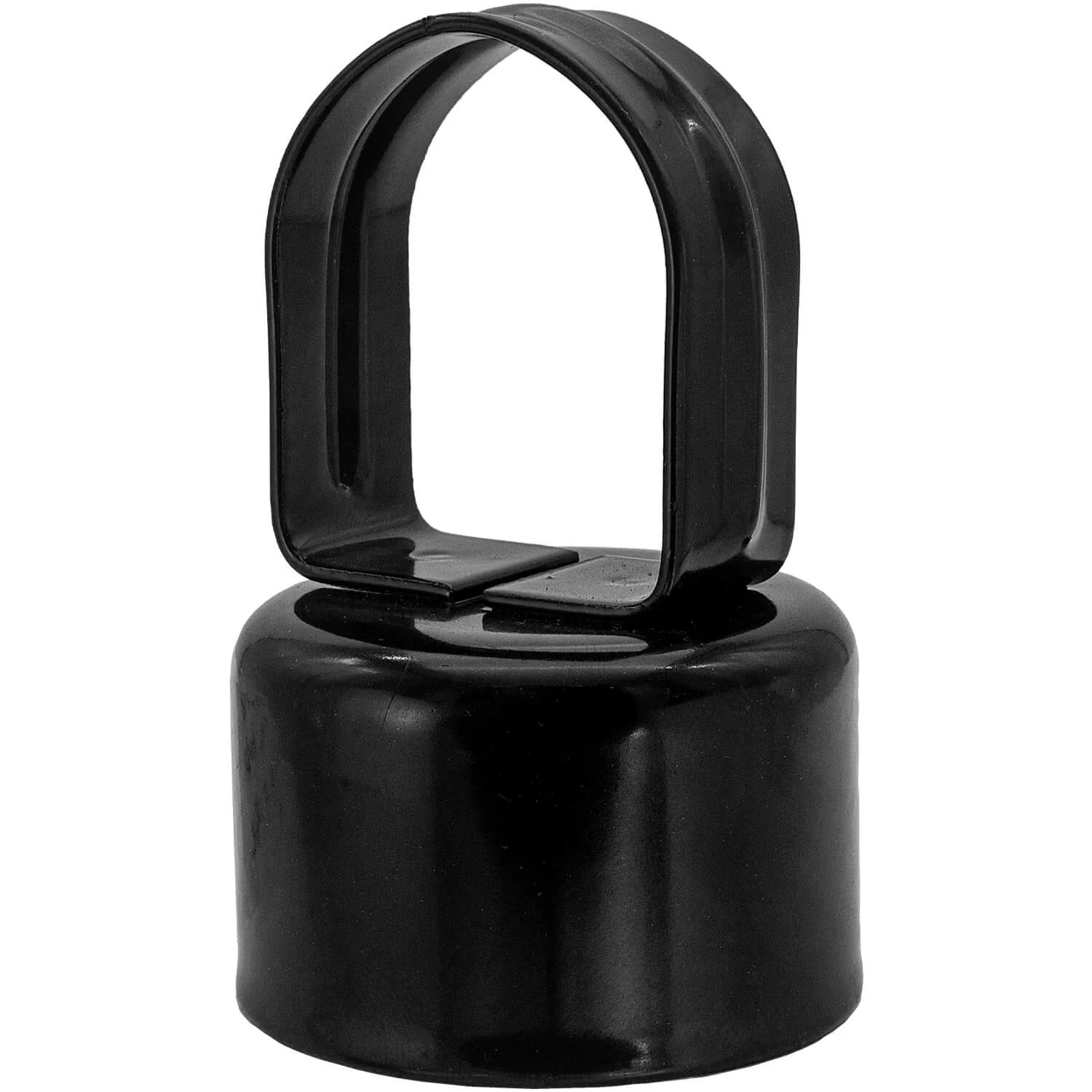 Black Chain Link Fence Loop Cap, Powder Coated Steel - Image 15