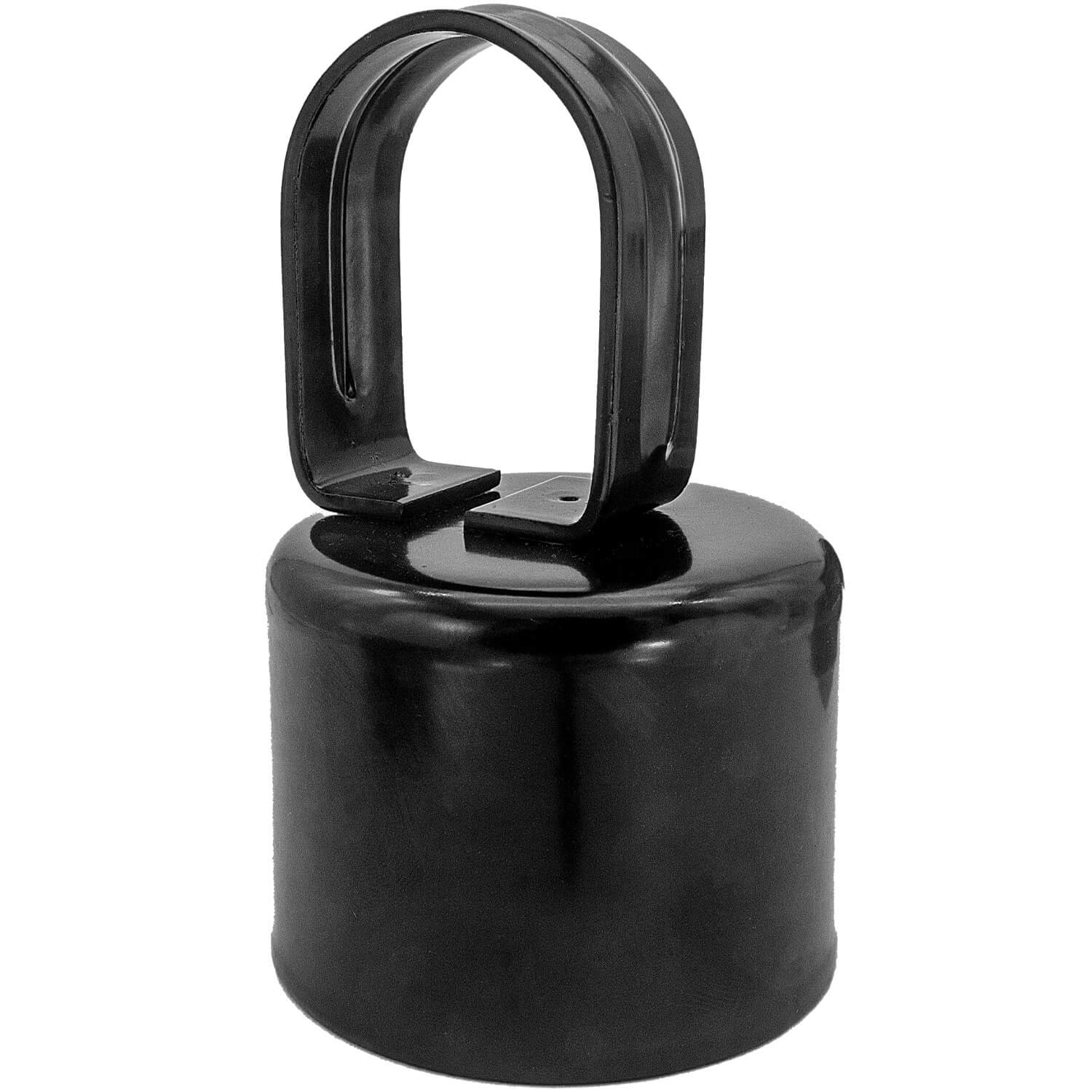 Black Chain Link Fence Loop Cap, Powder Coated Steel - Image 18
