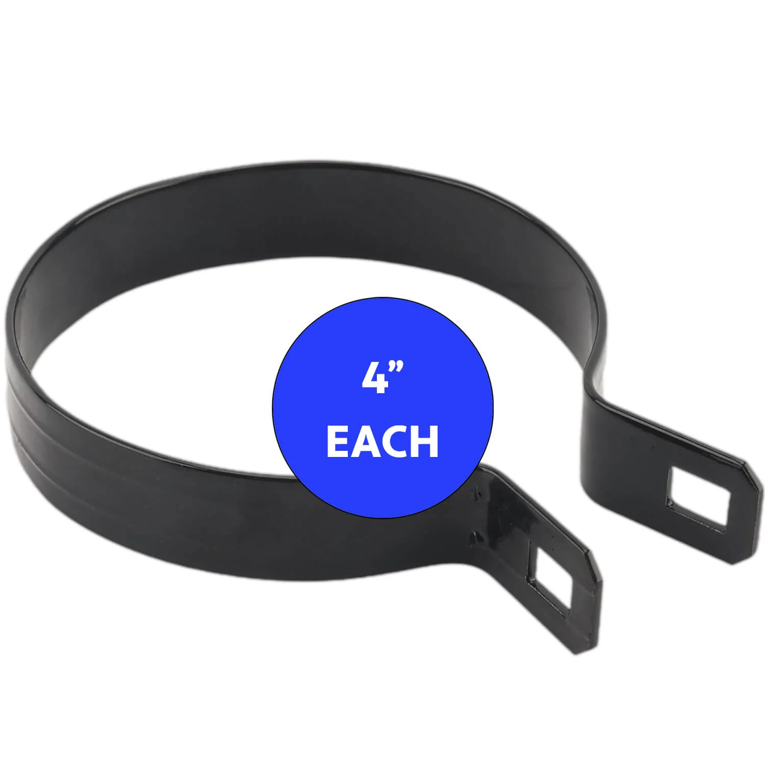 BLACK Powder Coated Chain Link Brace Band Brace Band for Chain Link Fence - Attach Top Rail to a Terminal Post, Corner Fence Post, End Fence Post, Gate Fence Post or Gate Frame - Image 8