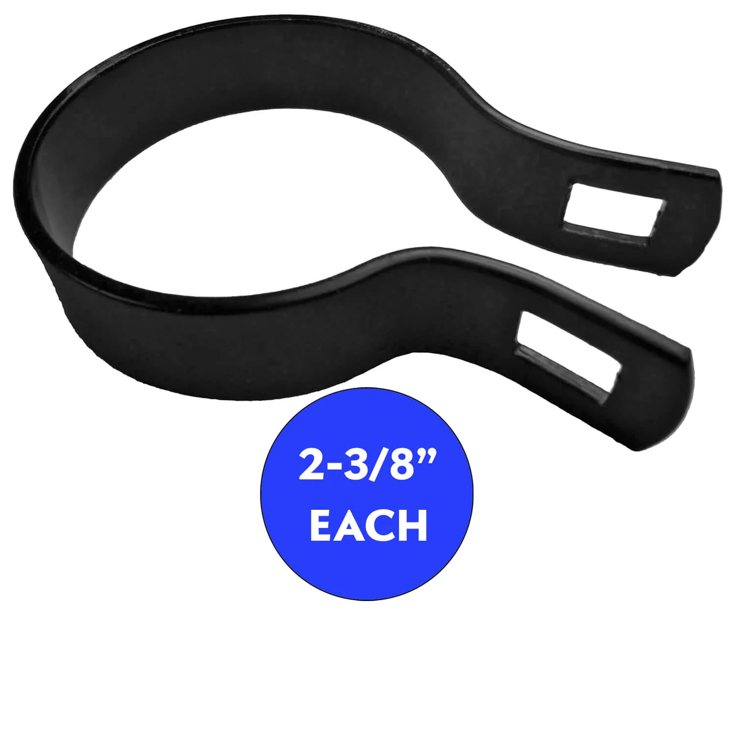 BLACK Powder Coated Chain Link Brace Band Brace Band for Chain Link Fence - Attach Top Rail to a Terminal Post, Corner Fence Post, End Fence Post, Gate Fence Post or Gate Frame - Image 9