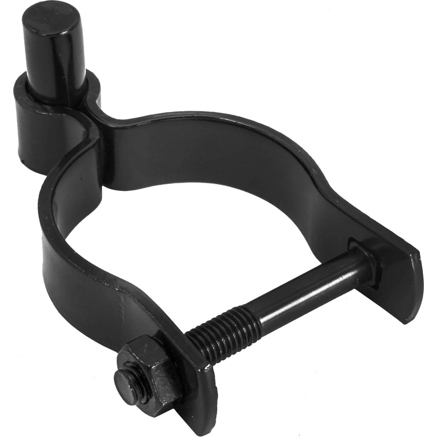Black Powder Coated Chain Link Post Gate Hinge - Nut/Bolt Included for Hinge - Image 9