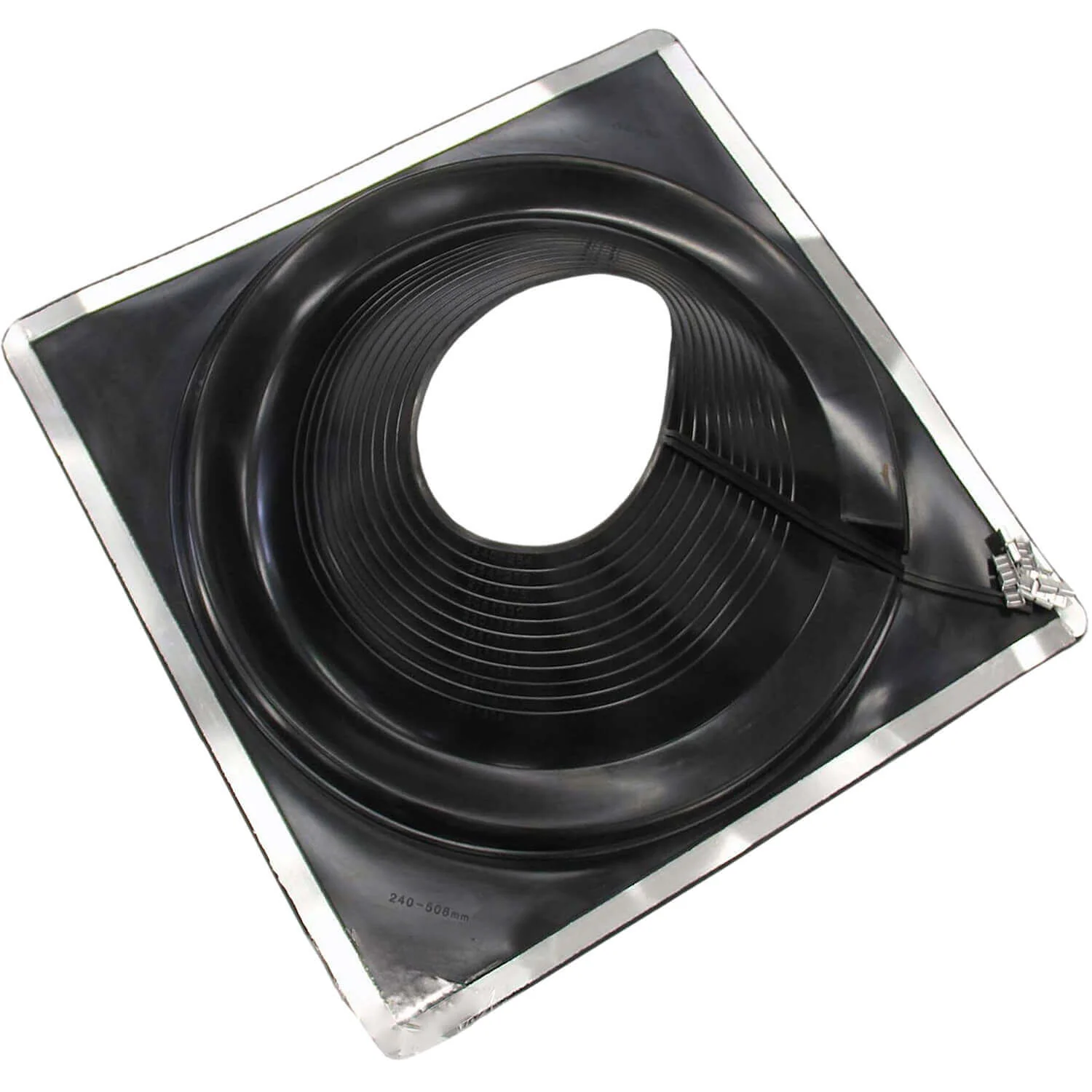BLACK SQUARE BASE COMBO PIPE FLASHING BOOT: EPDM Square Base Flexible Pipe Flashing - Image 11