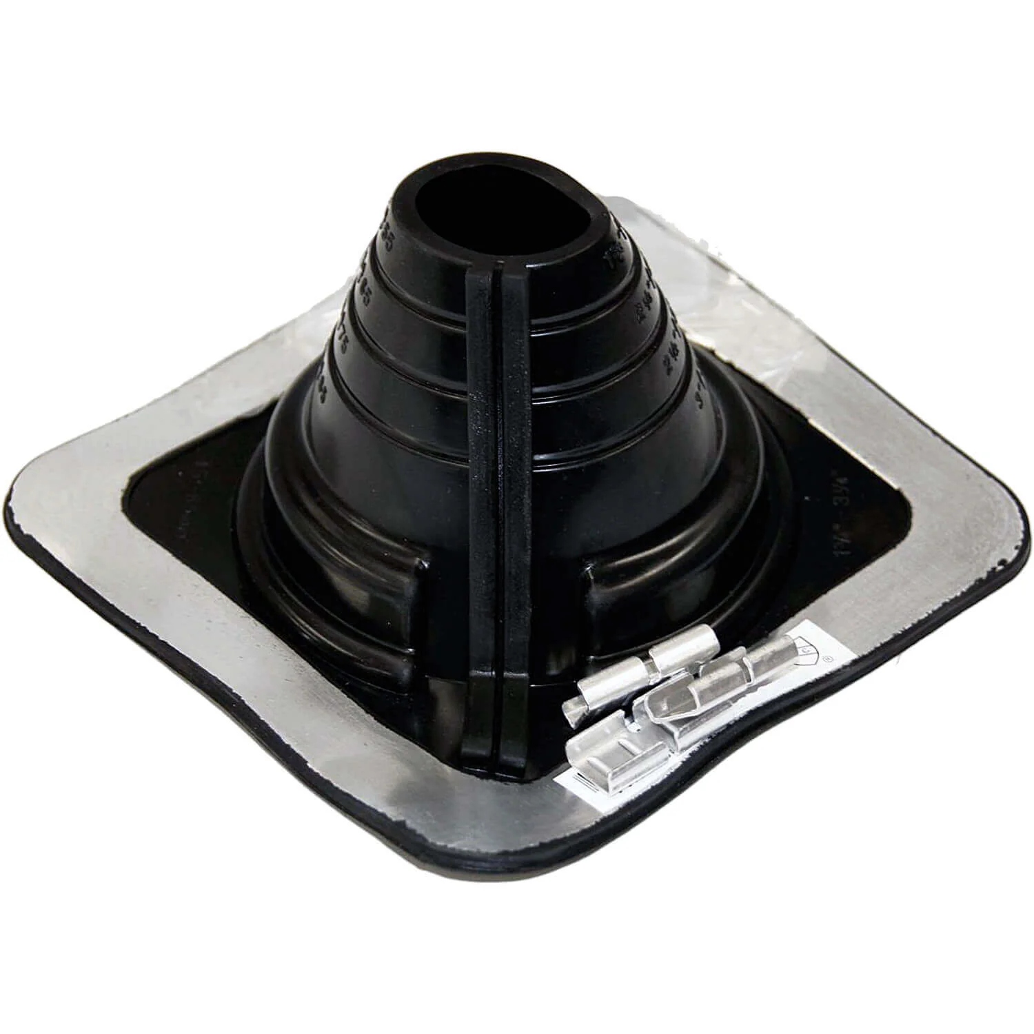 BLACK SQUARE BASE COMBO PIPE FLASHING BOOT: EPDM Square Base Flexible Pipe Flashing - Image 17