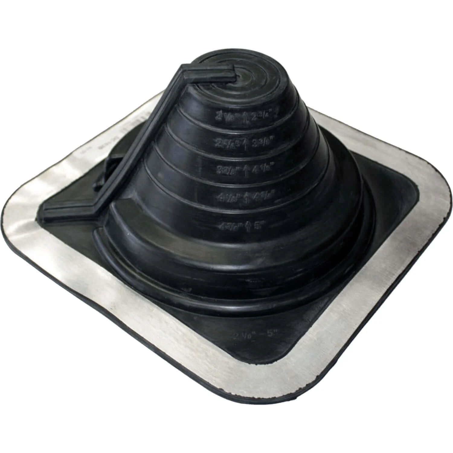 BLACK SQUARE BASE COMBO PIPE FLASHING BOOT: EPDM Square Base Flexible Pipe Flashing - Image 18