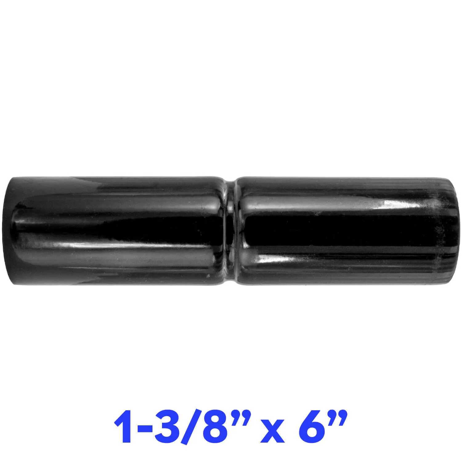Black Top Rail Sleeve fits Over top rail to join together another top rail of equal diameter. Top Rail Sleeves can also be called a chain link fence Top Rail Connector or Top Rail Adapter - Image 6