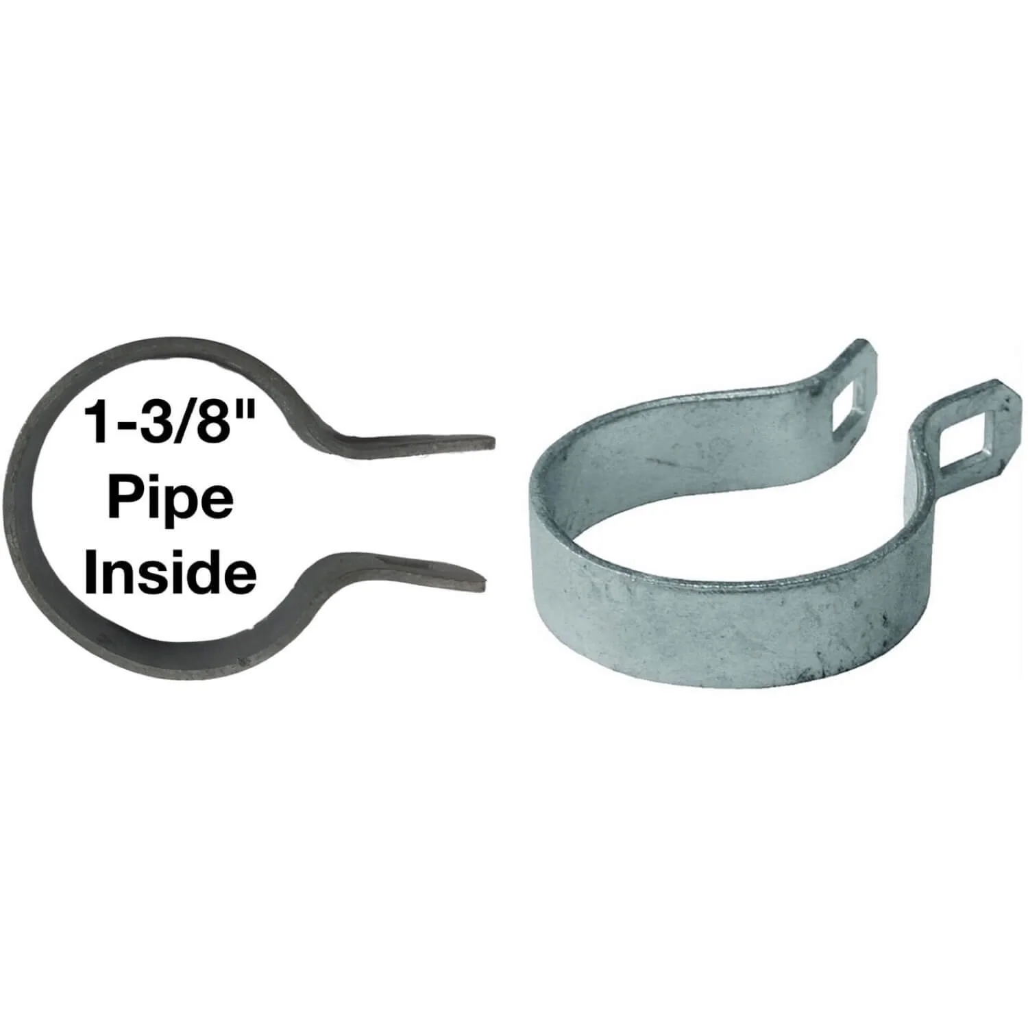 Galvanized Brace Band for Chain Link Fence - Rail End Bracket - Image 36